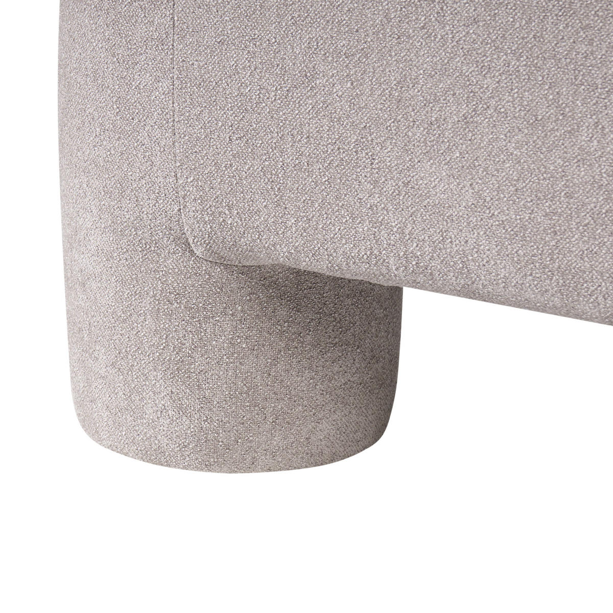 OTTOMANE Stoff Beige Hogbo - Beige, Textil (100/45/70cm) - Beliani