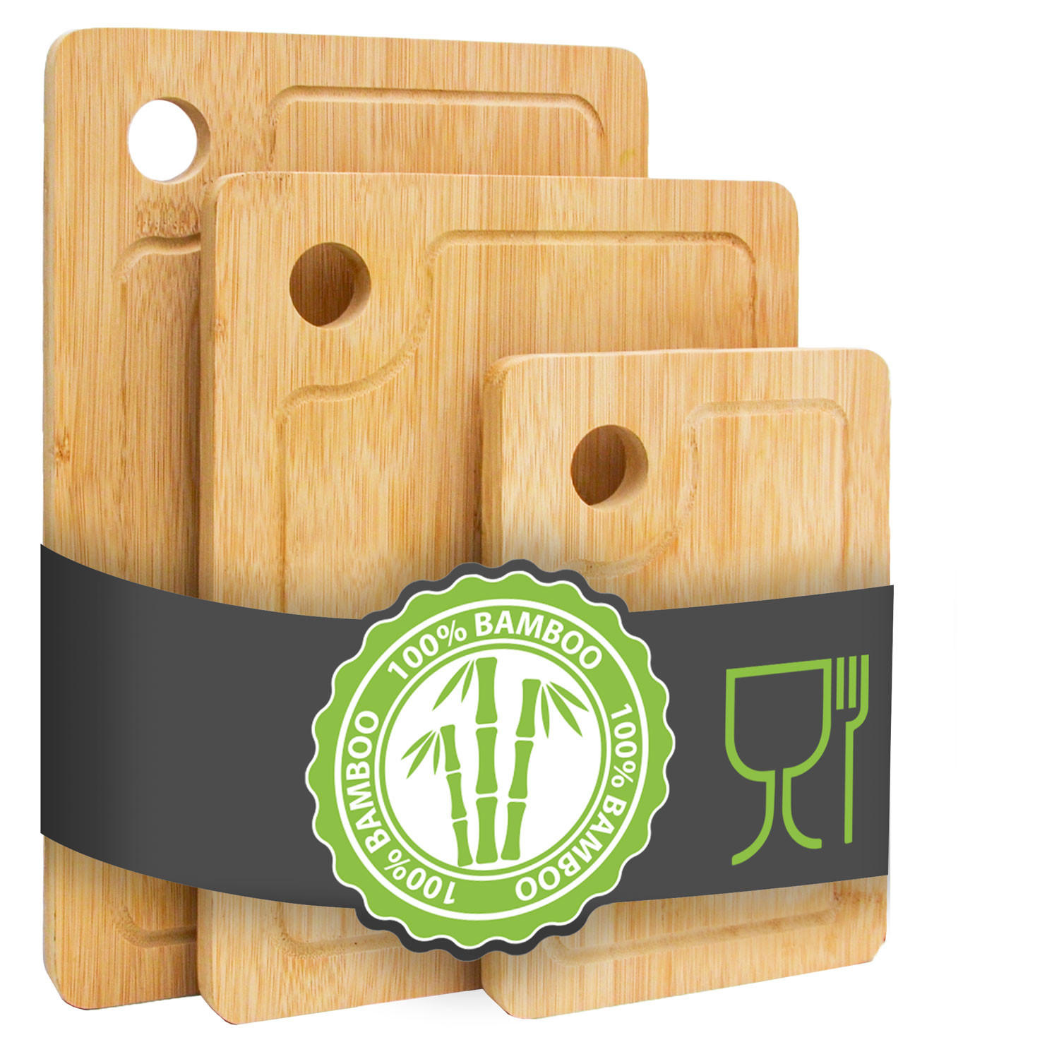 SCHNEIDEBRETT 22/33/1,5 cm, Bambus - Braun, Holz (22/33cm) - Dunedesign