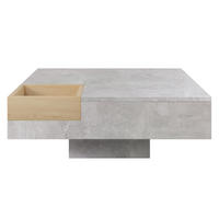 COUCHTISCH Betongrau Holzfarbe 72/72/30 cm - Grau, Holzwerkstoff (72/72/30cm) - PANGIVO