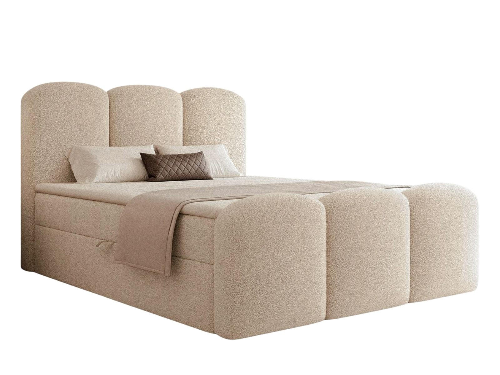 BOXBETT 140x200 VELIA Beige - Beige, Holzwerkstoff/Textil (140/200cm) - Compleo24