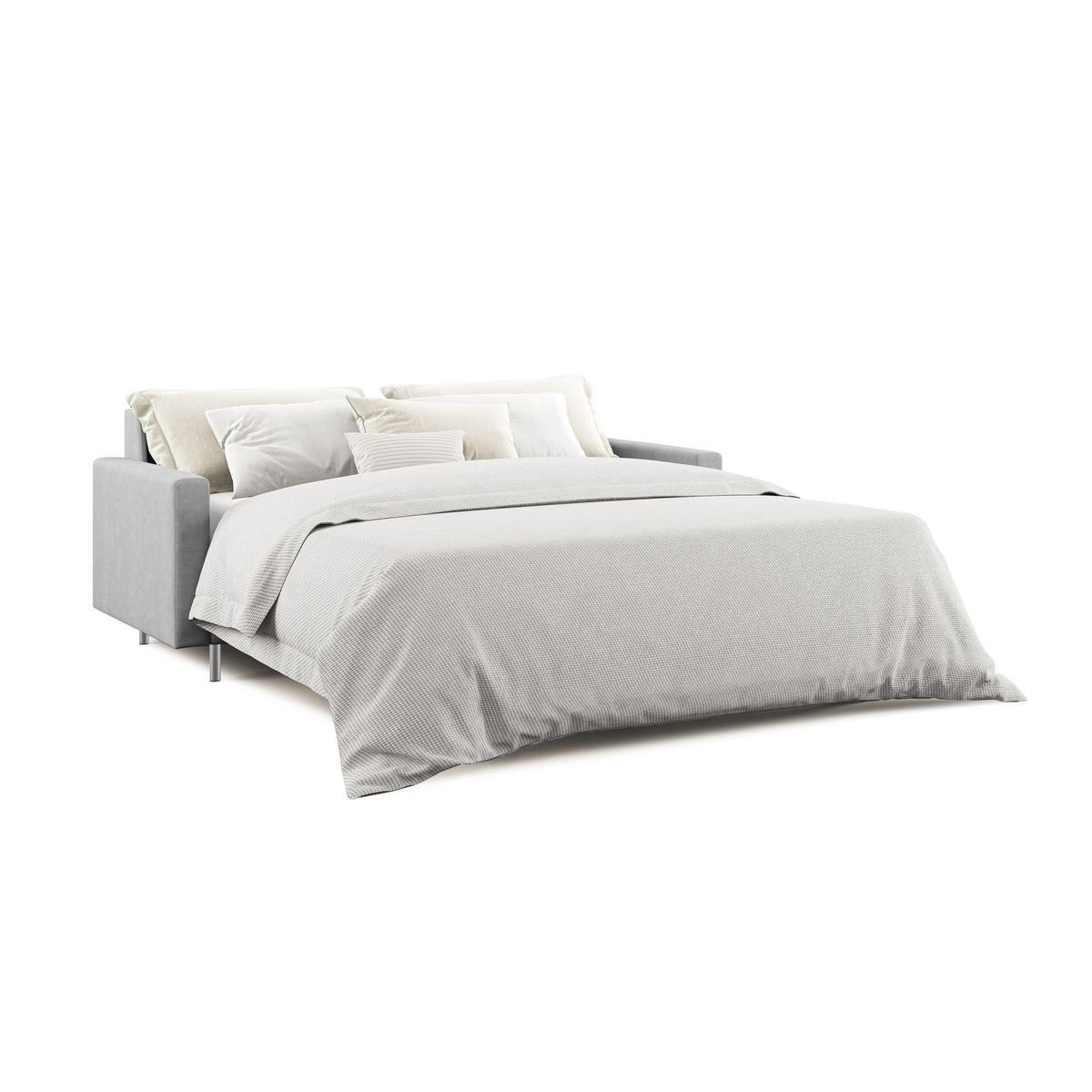 SCHLAFSOFA Megan - Grau, Textil (188/97/96cm) - Divani.store