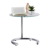 KAFFEETISCH - Multicolor, Glas/Metall (46/46/70cm) - Relaxdays