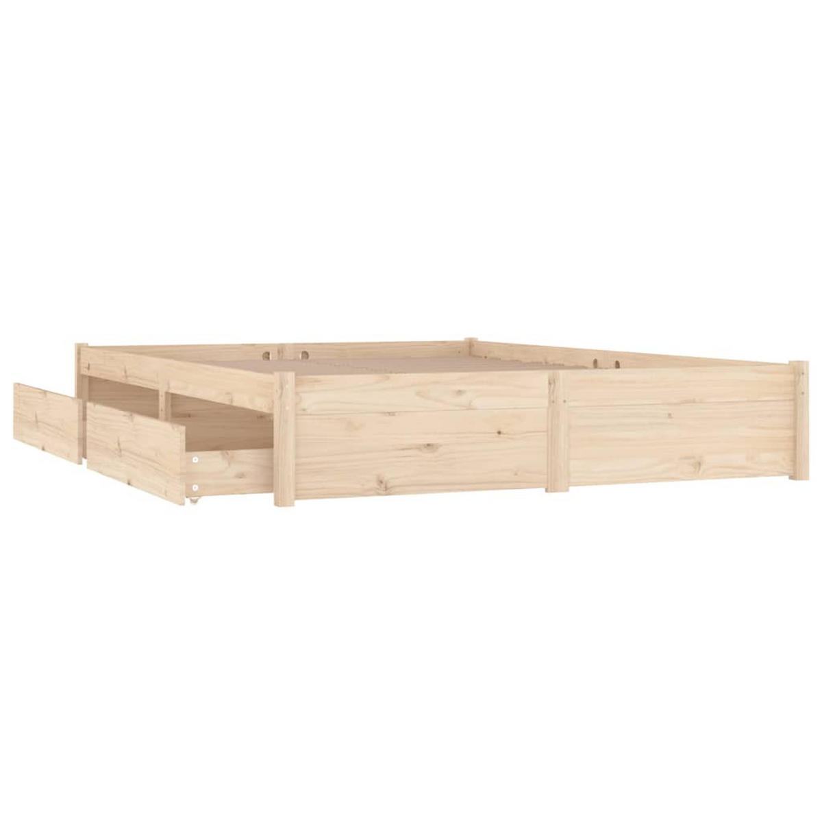 BETT Kirkpatrick 145.5/195.5 cm - Braun, Holz (140/190cm) - Nettlife
