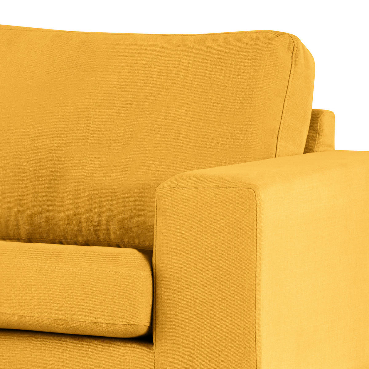 SESSEL - Gelb/Buchefarben, Holz/Buchenholz (122/81/88cm) - home24