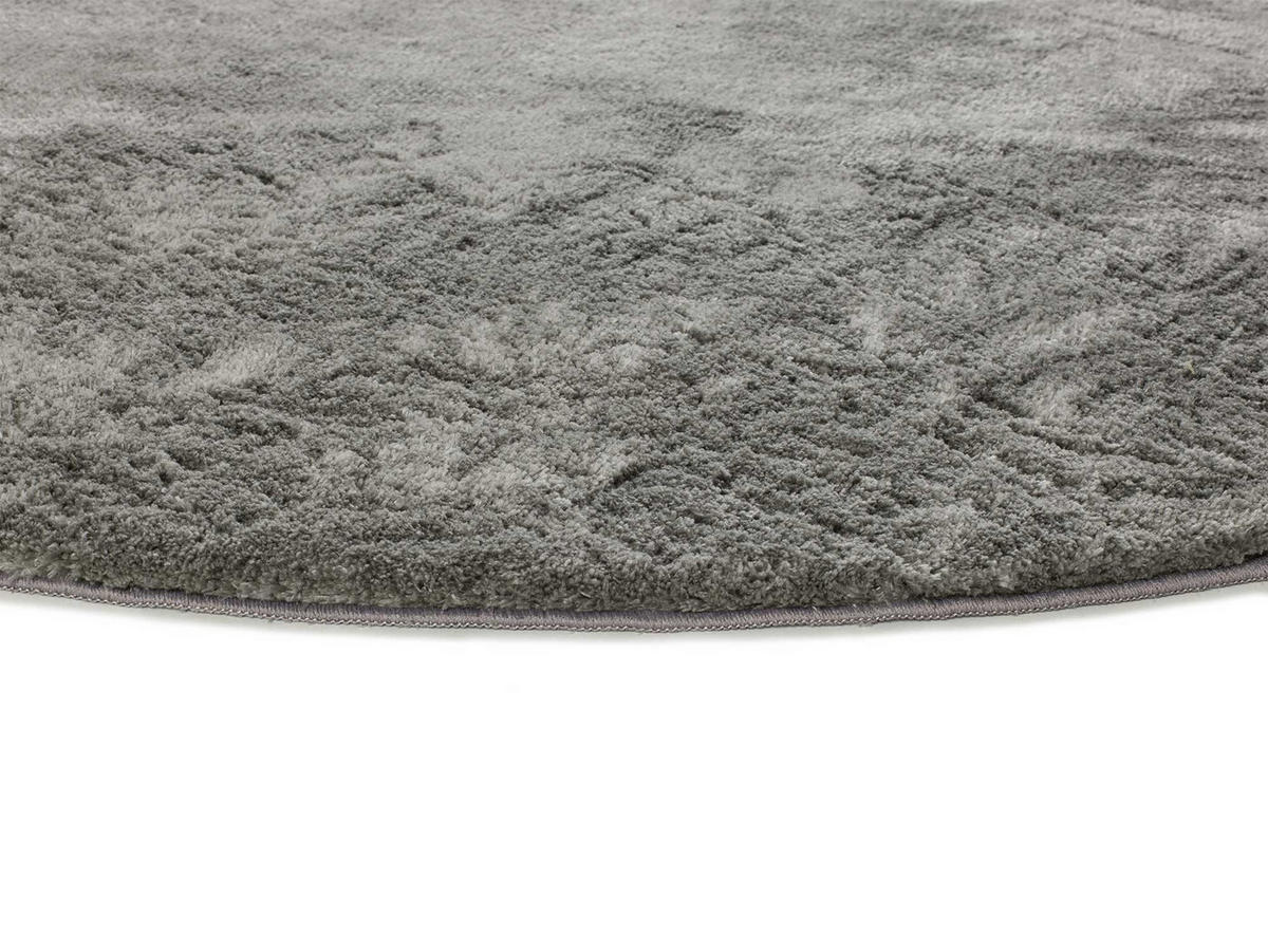 HOCHFLORTEPPICH Anthrazit Roma 120/120 cm - Anthrazit, Kunststoff/Textil (120/120cm) - Atticgo