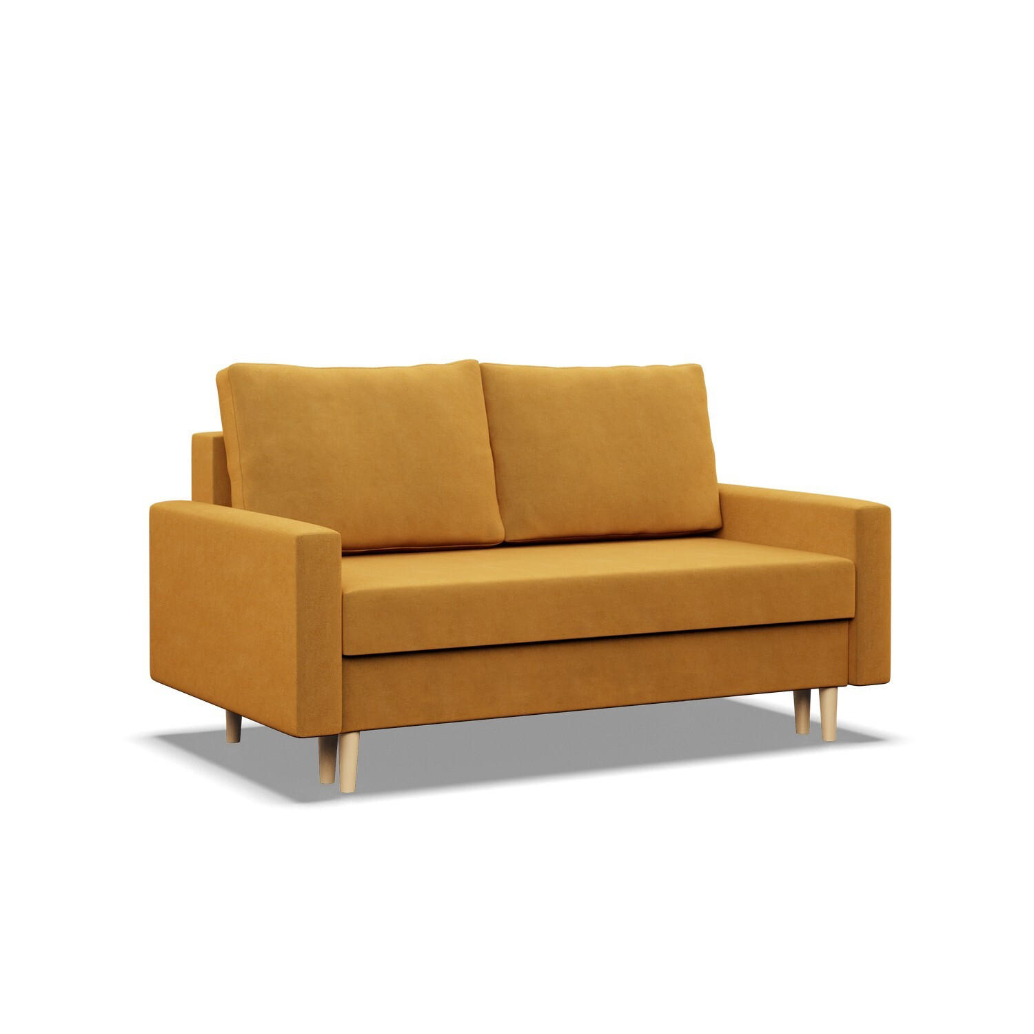 SOFA Blank gelb 152/92/92 - Gelb, Textil (152/92/92cm) - SIMKAM Furniture