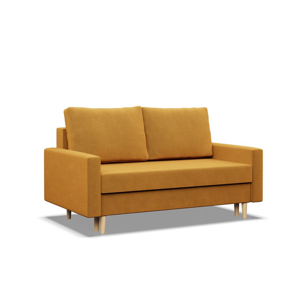 SOFA Blank gelb 152/92/92 - Gelb, Textil (152/92/92cm) - SIMKAM Furniture