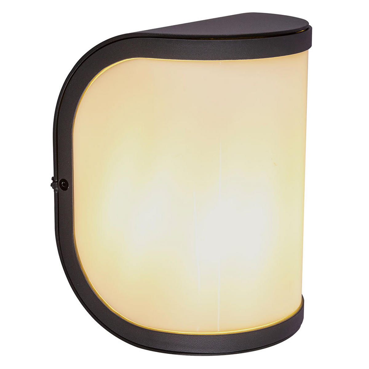 AUSSEN-WANDLEUCHTE Aluminium Anthrazit Opal 2er Set - Anthrazit, Metall (14/20/14.7cm) - Globo Lighting