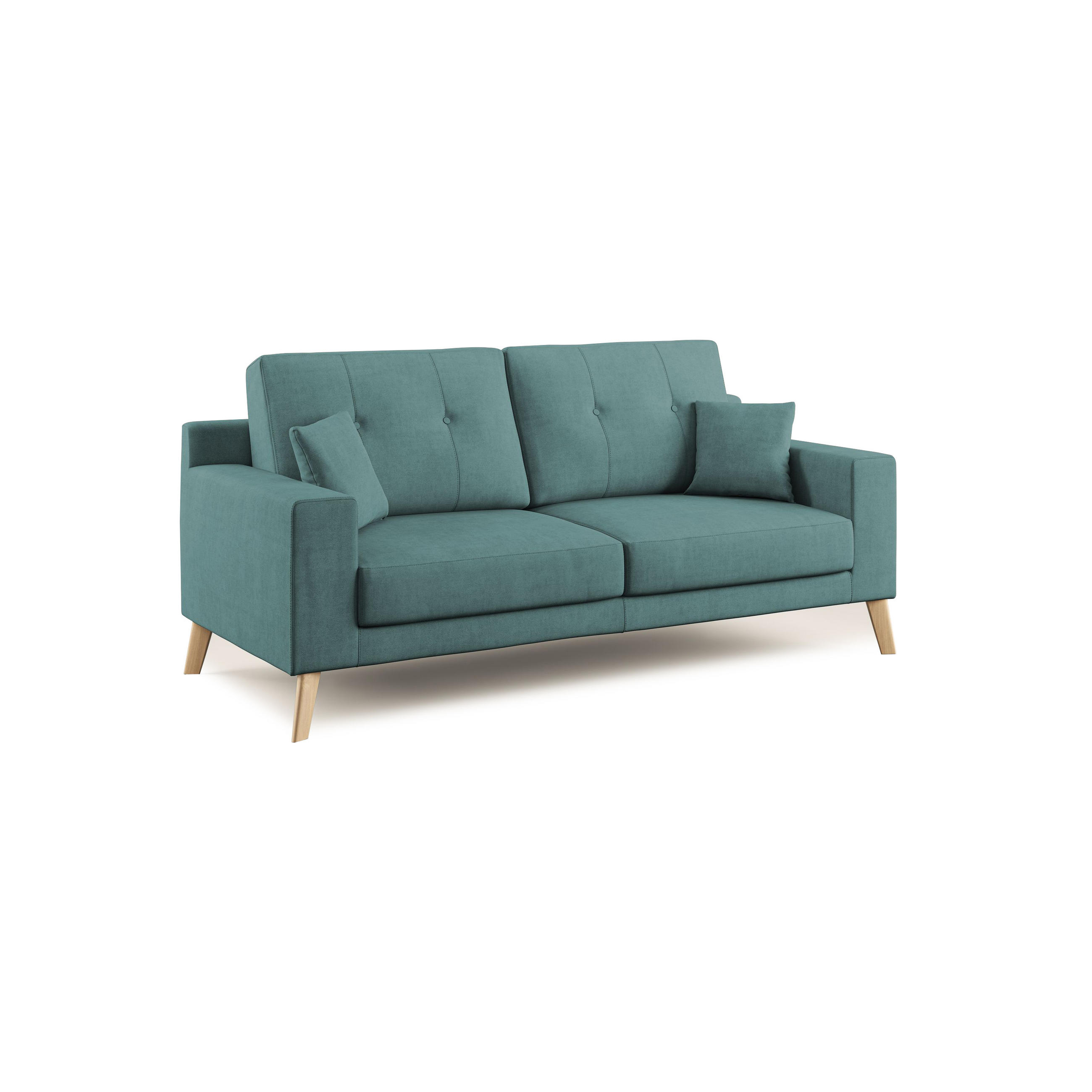 LINEARSOFA Danish - Petrol, Textil (206/95/91cm) - Divani.store
