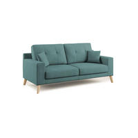 LINEARSOFA Danish - Petrol, Textil (206/95/91cm) - Divani.store