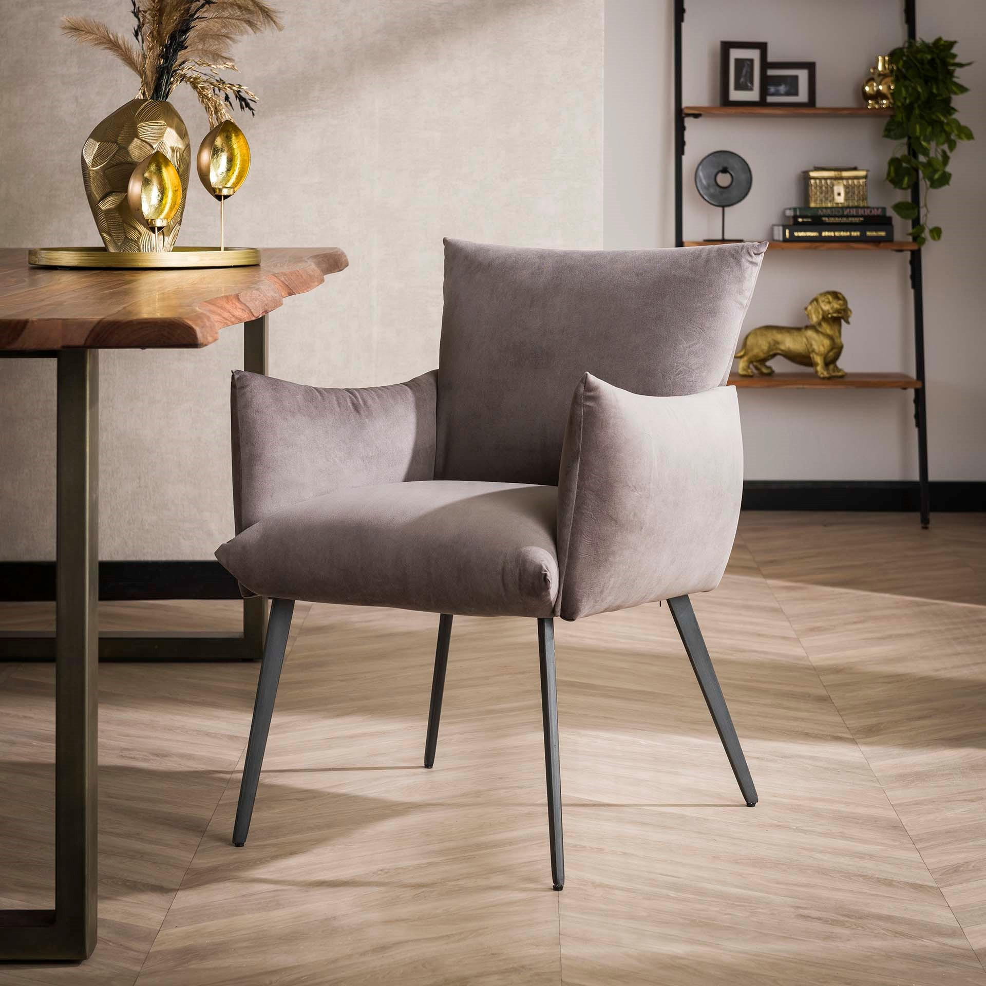 ESSZIMMERSTUHL Lobby Grau 68/65/83 cm - Grau, Textil (65/83/68cm) - Hoyz Collection