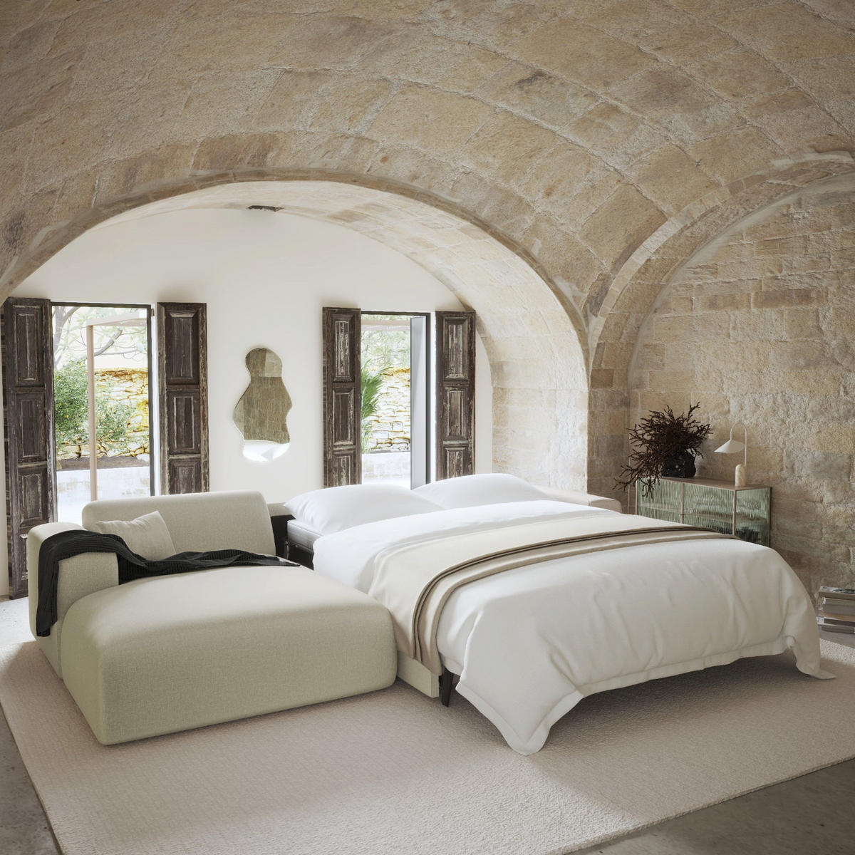 RASTERGEWEBE Beige 280cm - Beige, Textil (165/280cm) - Sia Home
