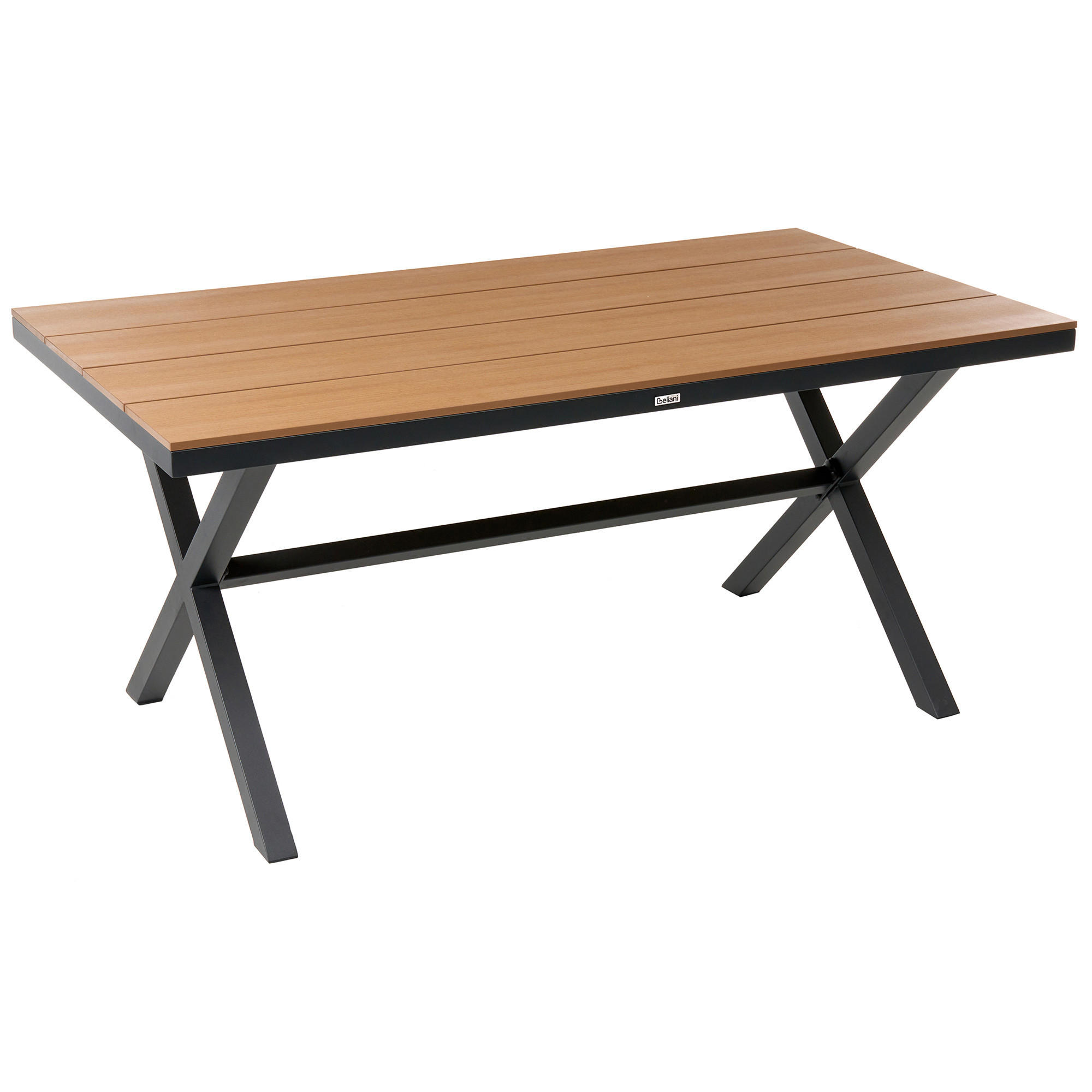 MASA DE GRADINA 160/90 cm metal neagra Tiano