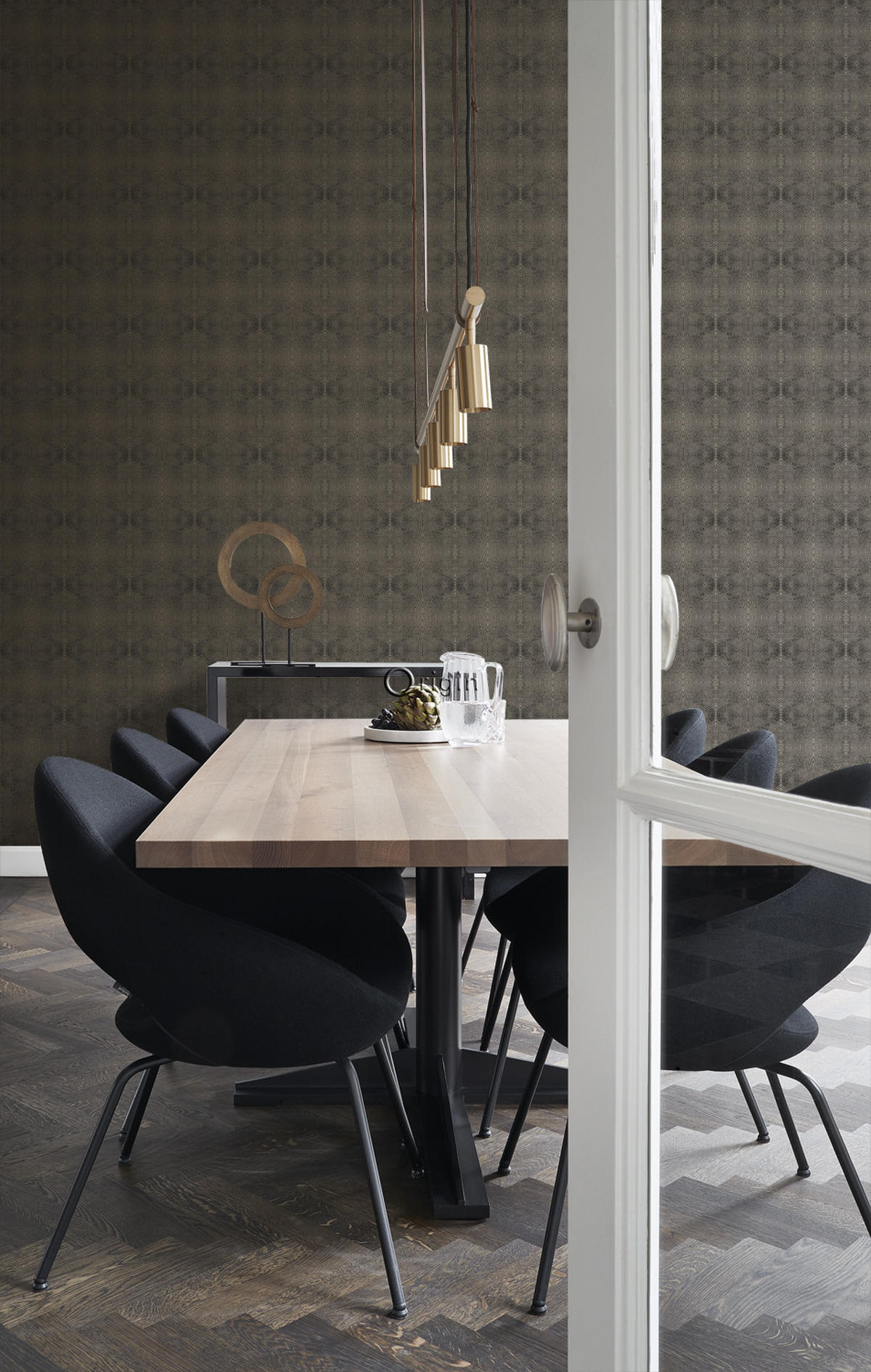 TAPETE Tierhautmuster 53 cm x 10.05 m - Schwarz, Papier (53/1000cm) - Origin Wallcoverings