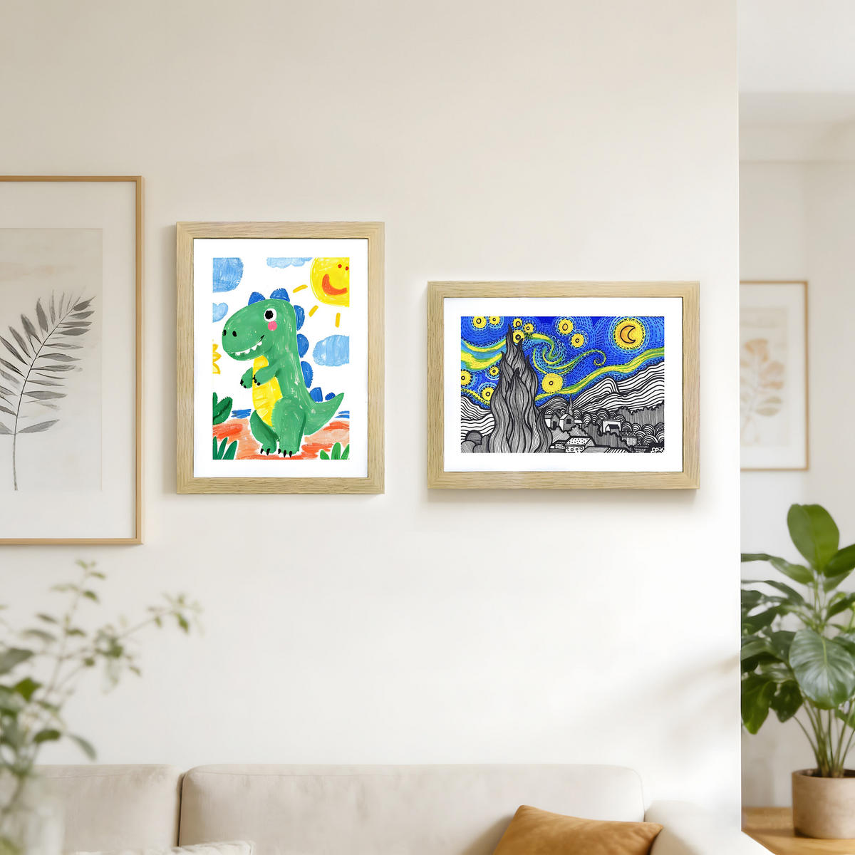 FOTORAM Ek A4 magnetstängning - Multicolor, Träbaserade material/Plast (25.5/32cm) - Relaxdays