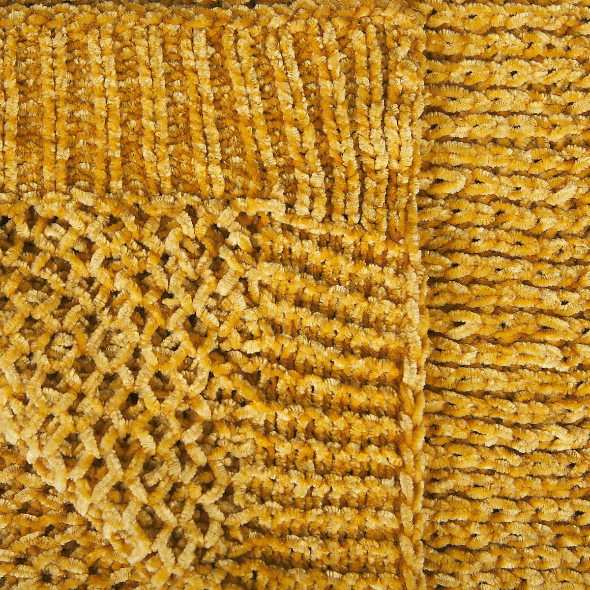 DECKE Senfgelb Haifa 150/200 cm - Dunkelgelb, Textil (150/200cm) - Beliani