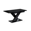 ESSTISCH ausziehbar 140 -180x80x75 cm - Schwarz Hochglanz - RONX - Schwarz Hochglanz, Holzwerkstoff (140/80/75cm) - ALTDECOR