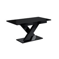 ESSTISCH ausziehbar 140 -180x80x75 cm - Schwarz Hochglanz - RONX - Schwarz Hochglanz, Holzwerkstoff (140/80/75cm) - ALTDECOR