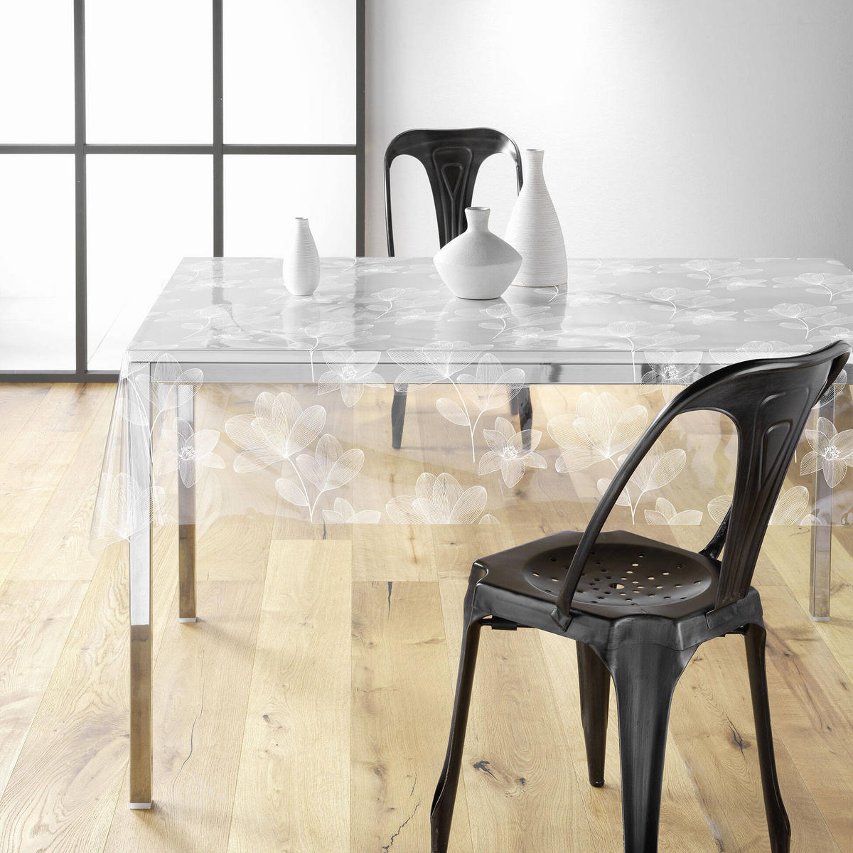 TISCHDECKE Danela Ø 140 cm - Transparent, Kunststoff (140/240cm) - Douceur d´intérieur