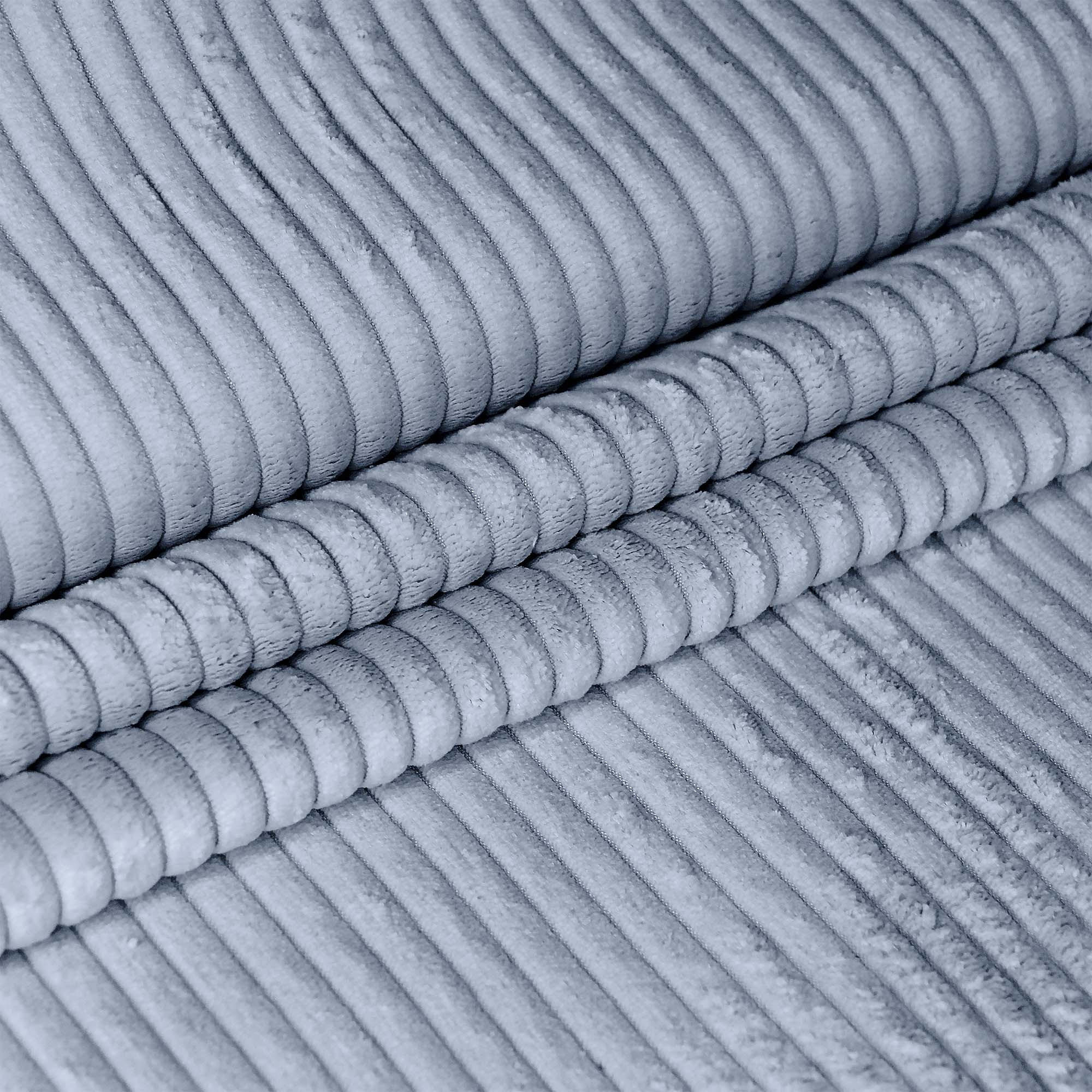 SITZSACK PARADISE MIT FUßSTÜTZE Kordsamt 2-tlg Baltic Sea S - Blau/Hellblau, Textil (70/70/70cm) - Dreamroots