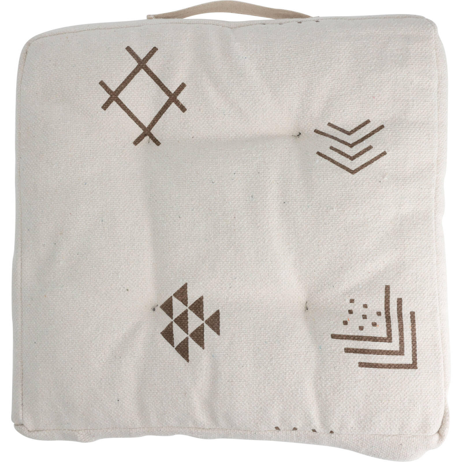 STUHLKISSEN 40/40/6 cm - Weiß, Naturmaterialien (41/41cm) - Home Styling Collection