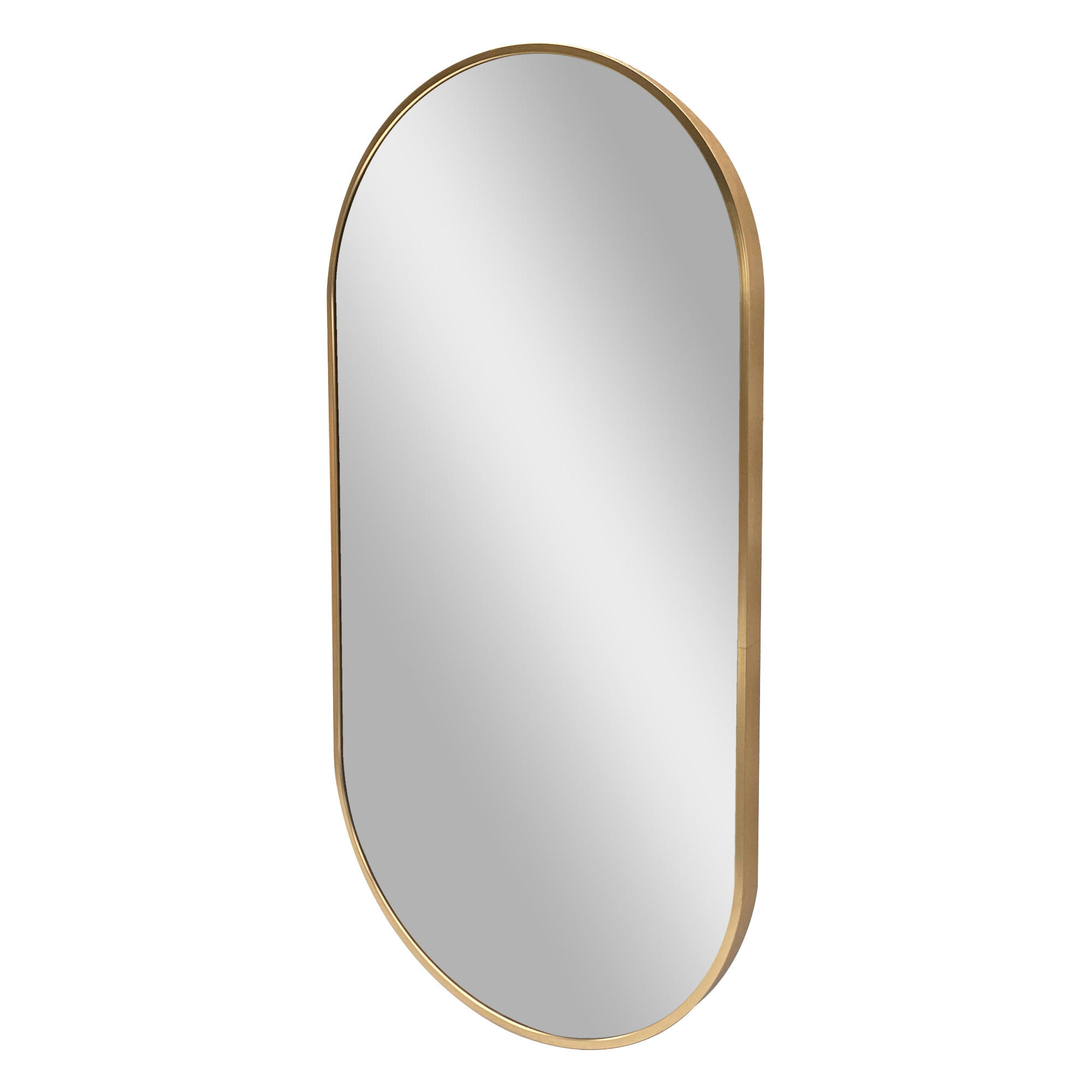 WANDSPIEGEL Corato - Goldfarben, Glas/Metall (38.4/2.8/78.4cm) - [en.casa]