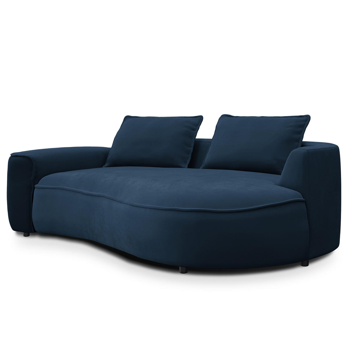 2,5-SITZER SOFA - Dunkelblau, Textil (217/82/156cm) - home24