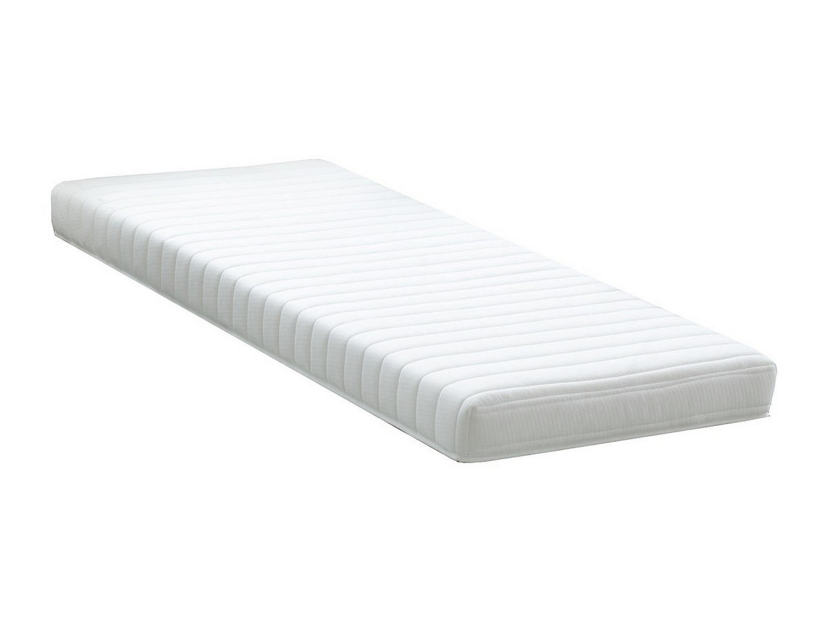 STANDARDMATRATZE - 1 Person - Stoff - Weiß - - Weiß, Textil (80/200cm) - Vente-Unique