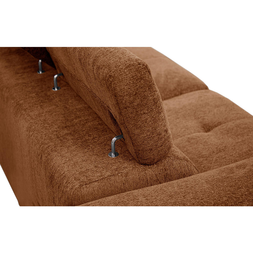 Thumbnail - Courtois Laville Sofa, Dunkelorange, Textil, Rechteckig, 204x79x106 cm, Wohnzimmer, Sofas & Couches, Sofas, Heimkino Sof...