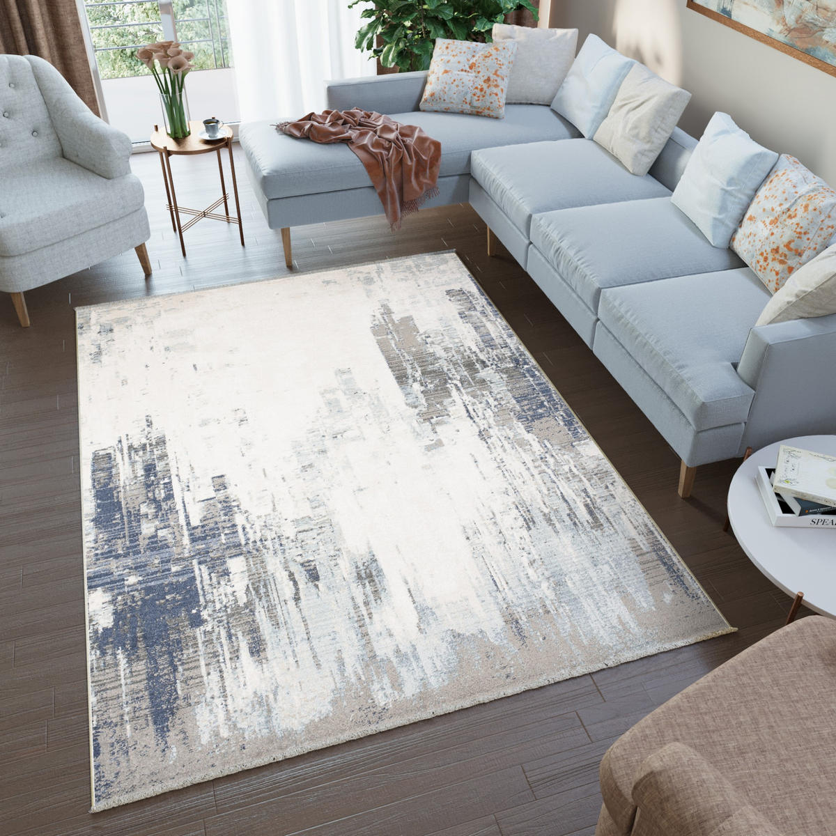 TEPPICH RIVIOLI Beige 120/170 cm - Beige, Textil (120/170cm) - Tapiso