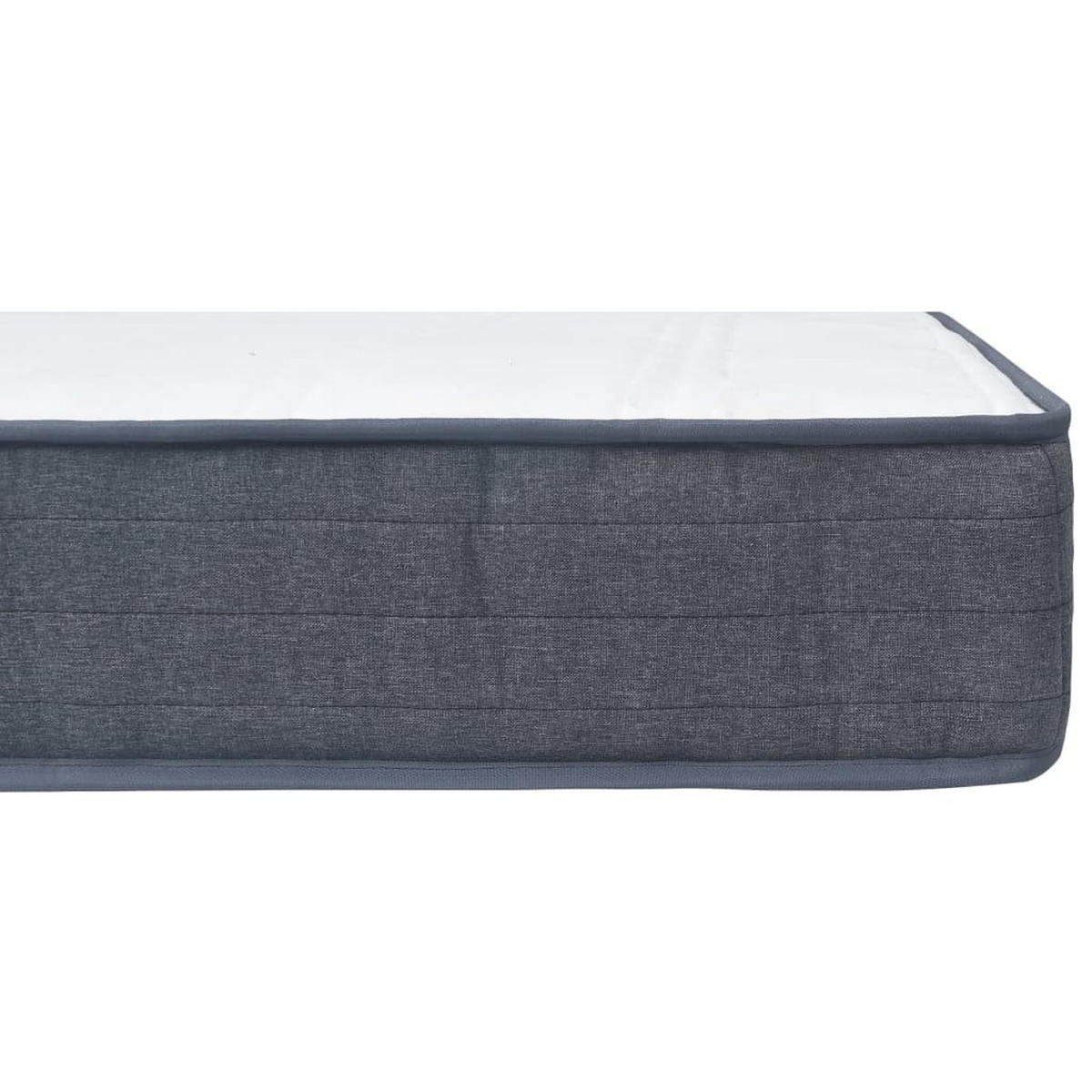 BOXSPRINGBETT-MATRATZE Mittel 200/160/20 Cm - Weiß, Textil - vidaXL