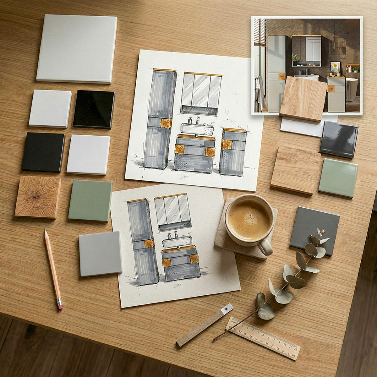 WASCHBECKENUNTERSCHRANK Eden Weiß 73.1 x 64 cm - Weiß Hochglanz, Holzwerkstoff (73.1/64/37cm) - Vicco