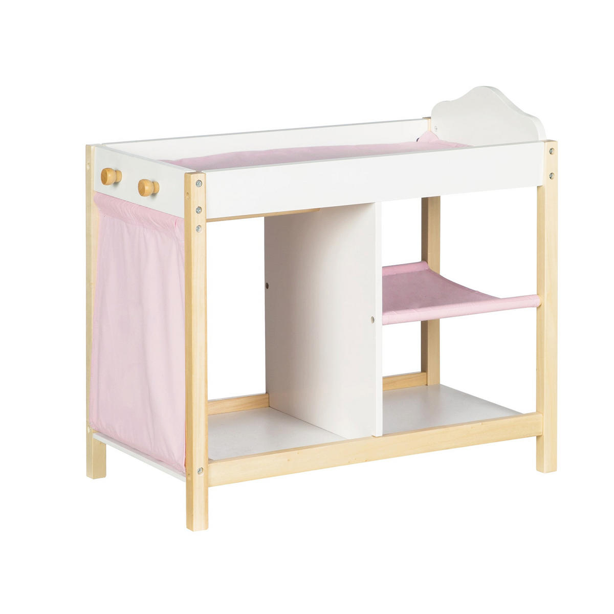 PUPPENKOMMODE Scarlett - Weiß, Holzwerkstoff (30/50/52cm) - Roba