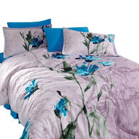 BETTWÄSCHE 5-teilig 200/200 cm AZRA - Blau, Textil (200/200cm) - ROLFNERS