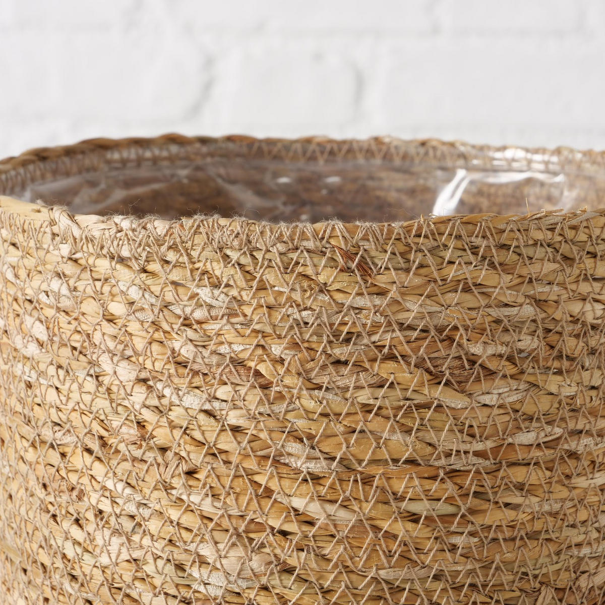 ÜBERTOPF SOPHY 3er-Set - Braun, Naturmaterialen (19/16/19cm) - Boltze Home