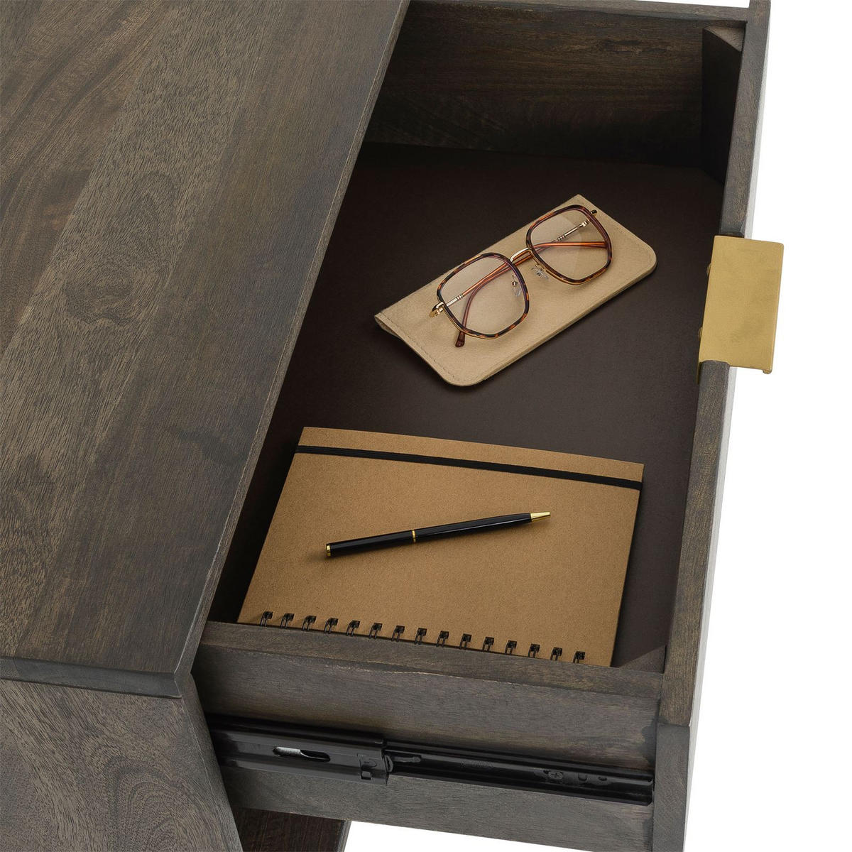 NACHTTISCH BORA braun - Braun, Holz (60/50/46cm) - IDIMEX