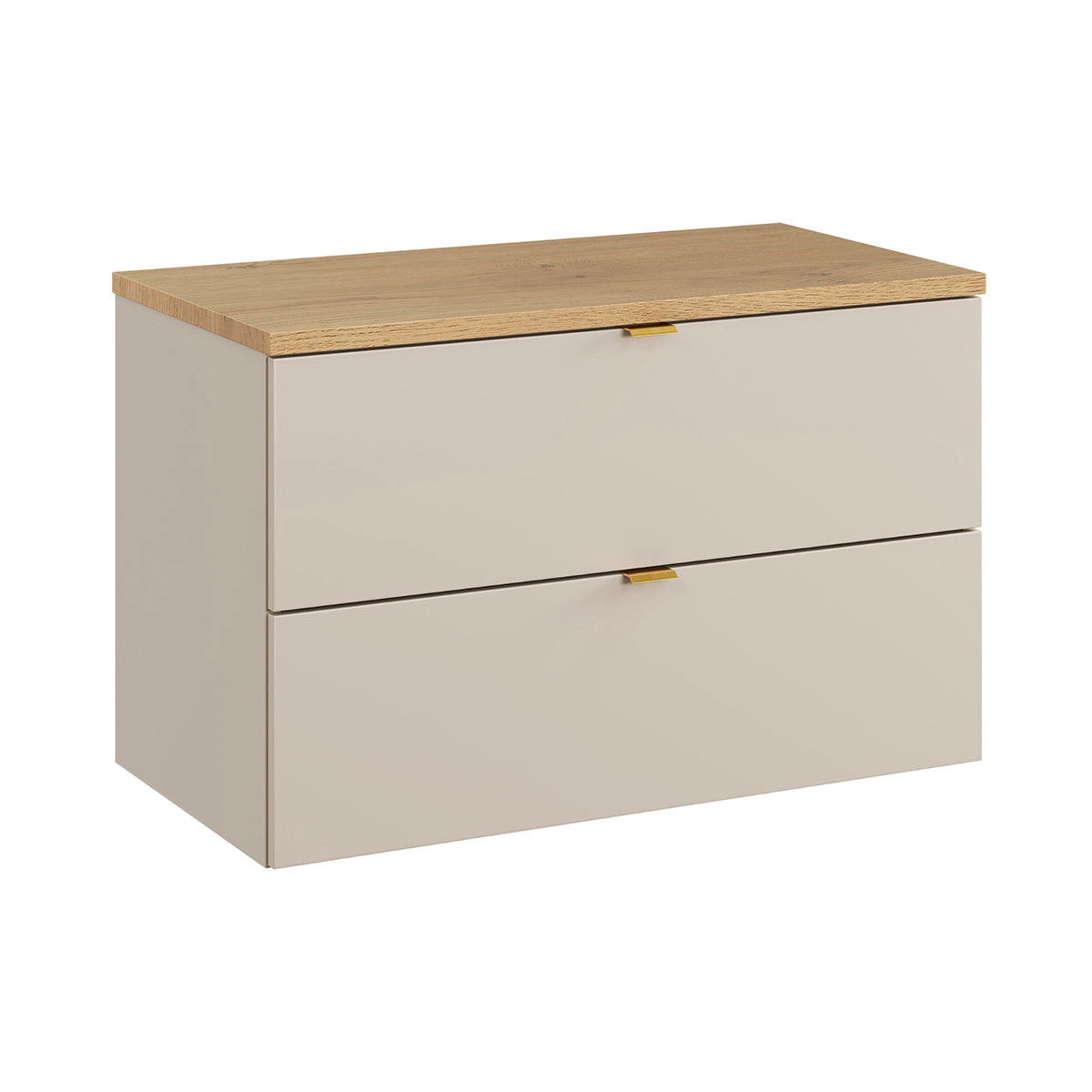 WASCHTISCHUNTERSCHRANK 80.6cm Azel Kaschmir - Beige, Holzwerkstoff (80.6/52/46cm) - Petits-meubles