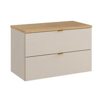 WASCHTISCHUNTERSCHRANK 80.6cm Azel Kaschmir - Beige, Holzwerkstoff (80.6/52/46cm) - Petits-meubles