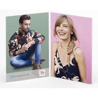 BILDERRAHMEN Kunstglas Doppelrahmen 10X15 cm - Transparent, Glas (18/15/6cm) - walther design