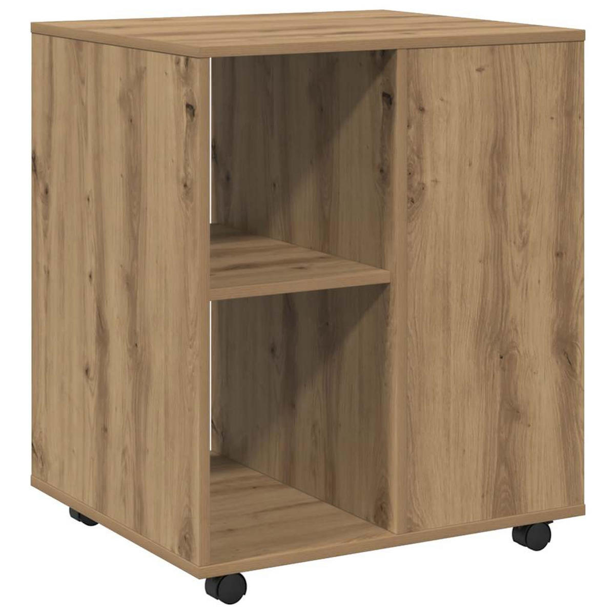 ROLLSCHRANK Artisan-Eiche 60/53/72 Cm Holzwerkstoff - Braun, Holzwerkstoff (53/72/60cm) - vidaXL