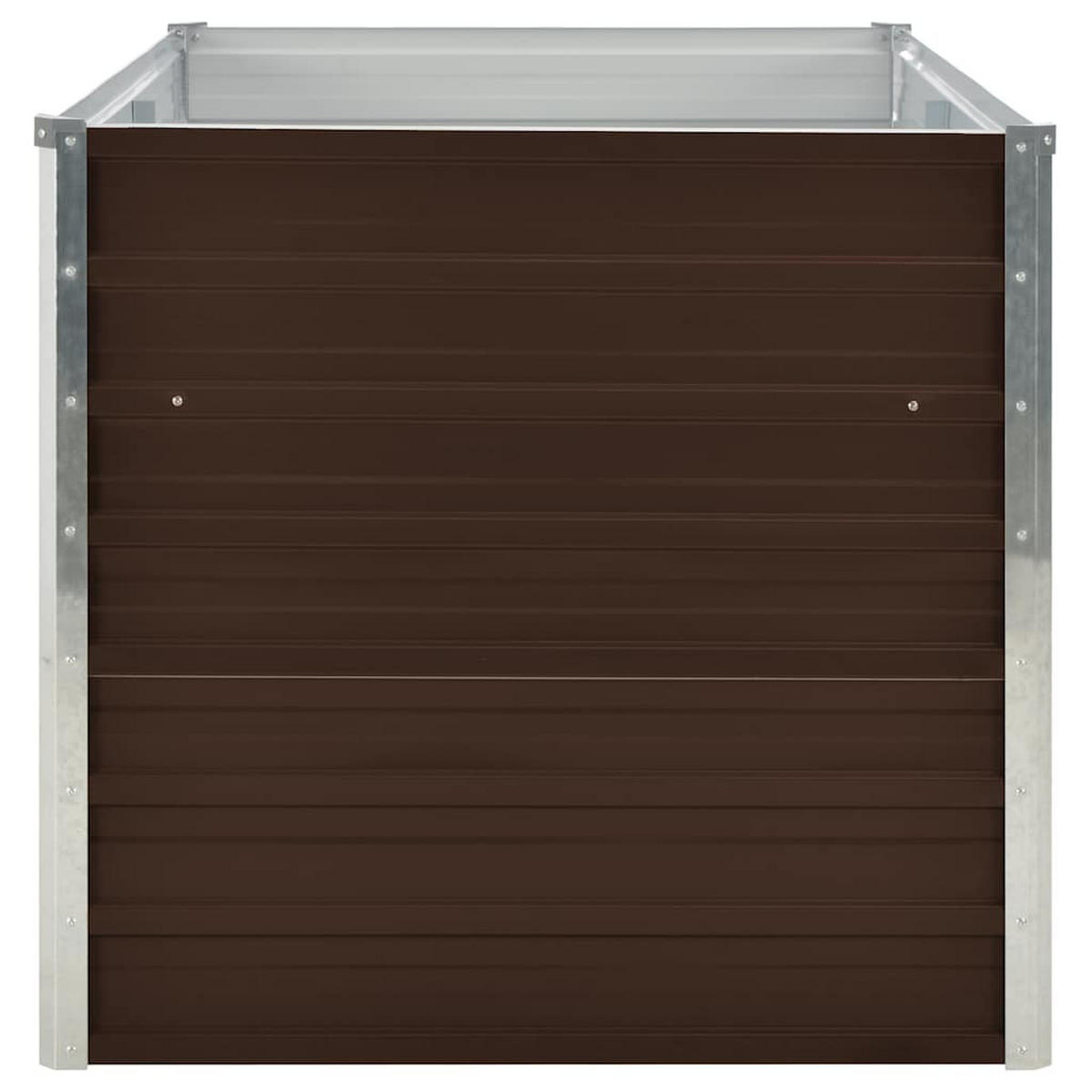 HOCHBEET für Garten OSKAR Braun 160x80x77 cm Metall - Braun, Metall (160/77/80cm) - DELUKE