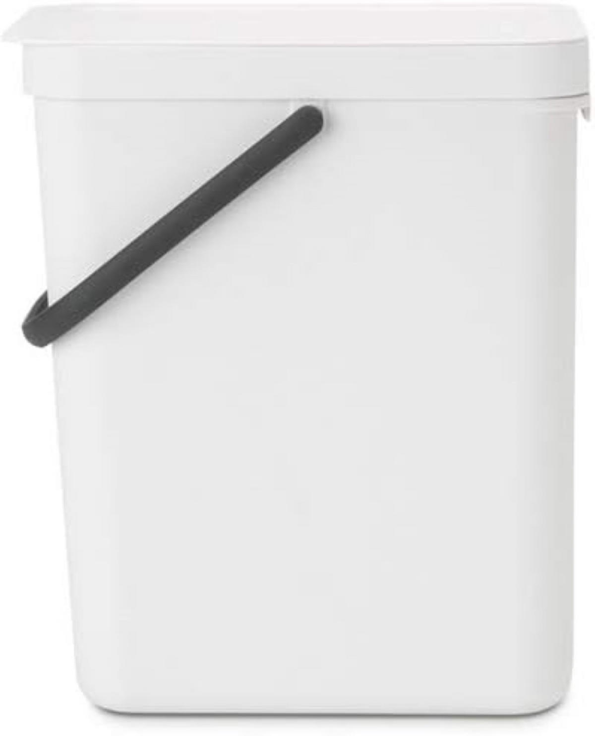 MÜLLEIMER Mit Stay Open Deckel 25 Liter Kunststoff Weiß - Weiß, Kunststoff (26.8/40/34.5cm) - PROREGAL