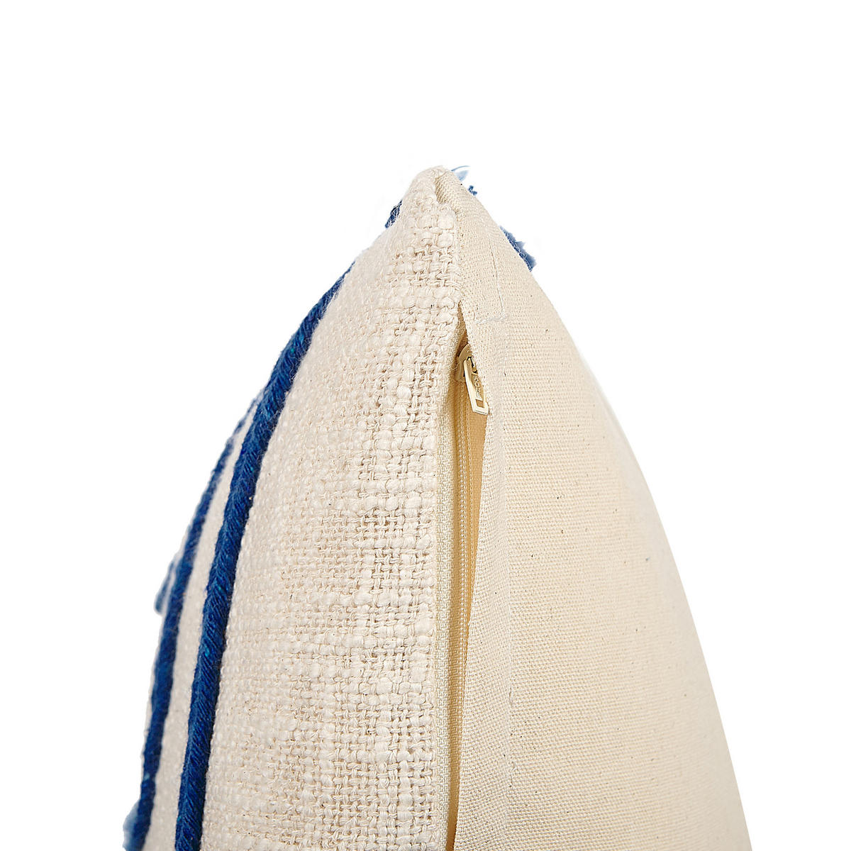 DEKOKISSEN 2er-Set Hellbeige 45/45 cm Pleione - Beige, Naturmaterialien/Textil (45/45cm) - Beliani