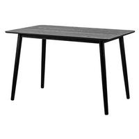 ESSTISCH Rechteckig Schwarz 120 x 75 x 75 (cm) - Schwarz, Holz (75/120/75cm) - Nordlys