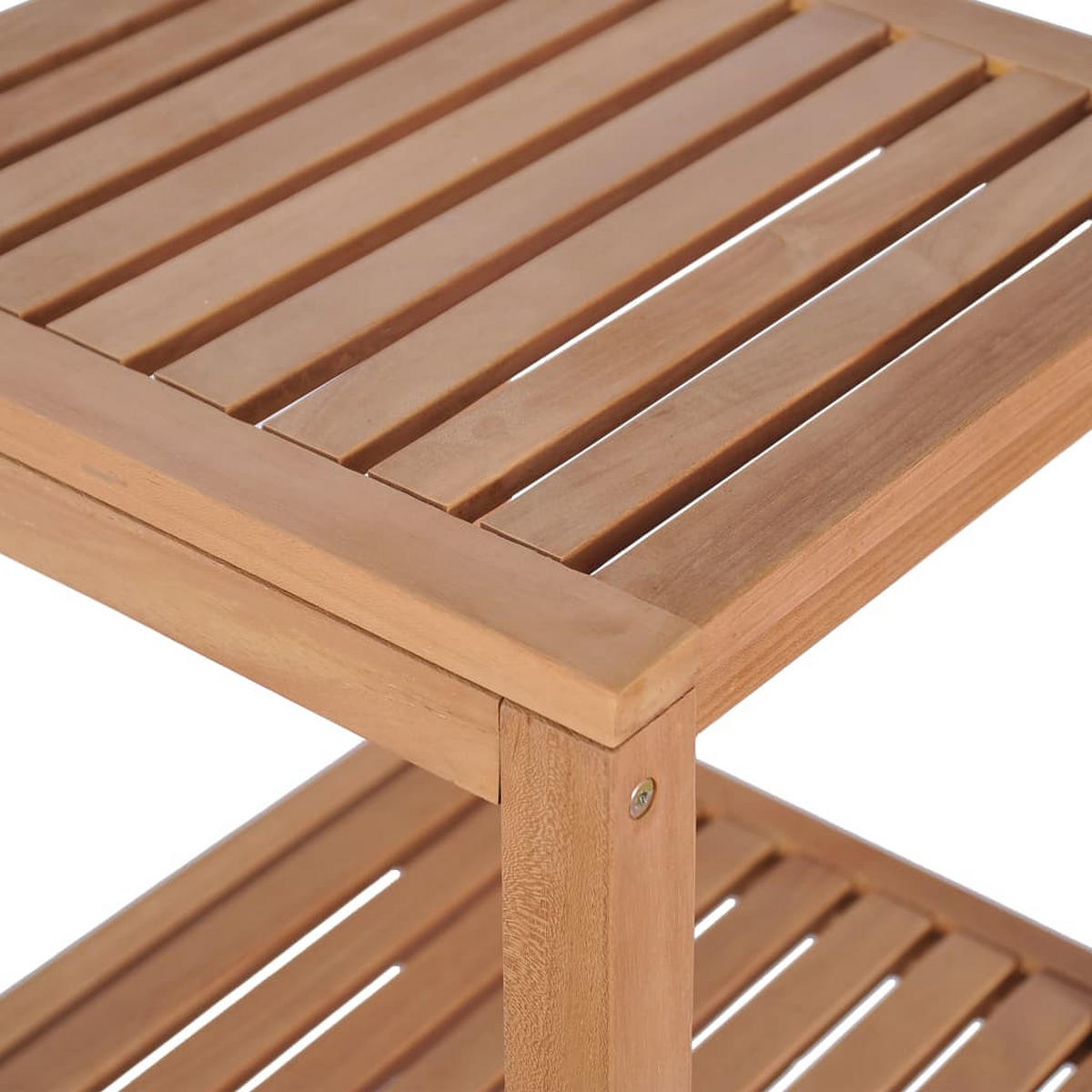 BADREGAL Mit 4 Böden Massivholz Teak 42/42/165 Cm - Braun, Holz (42/165/42cm) - vidaXL