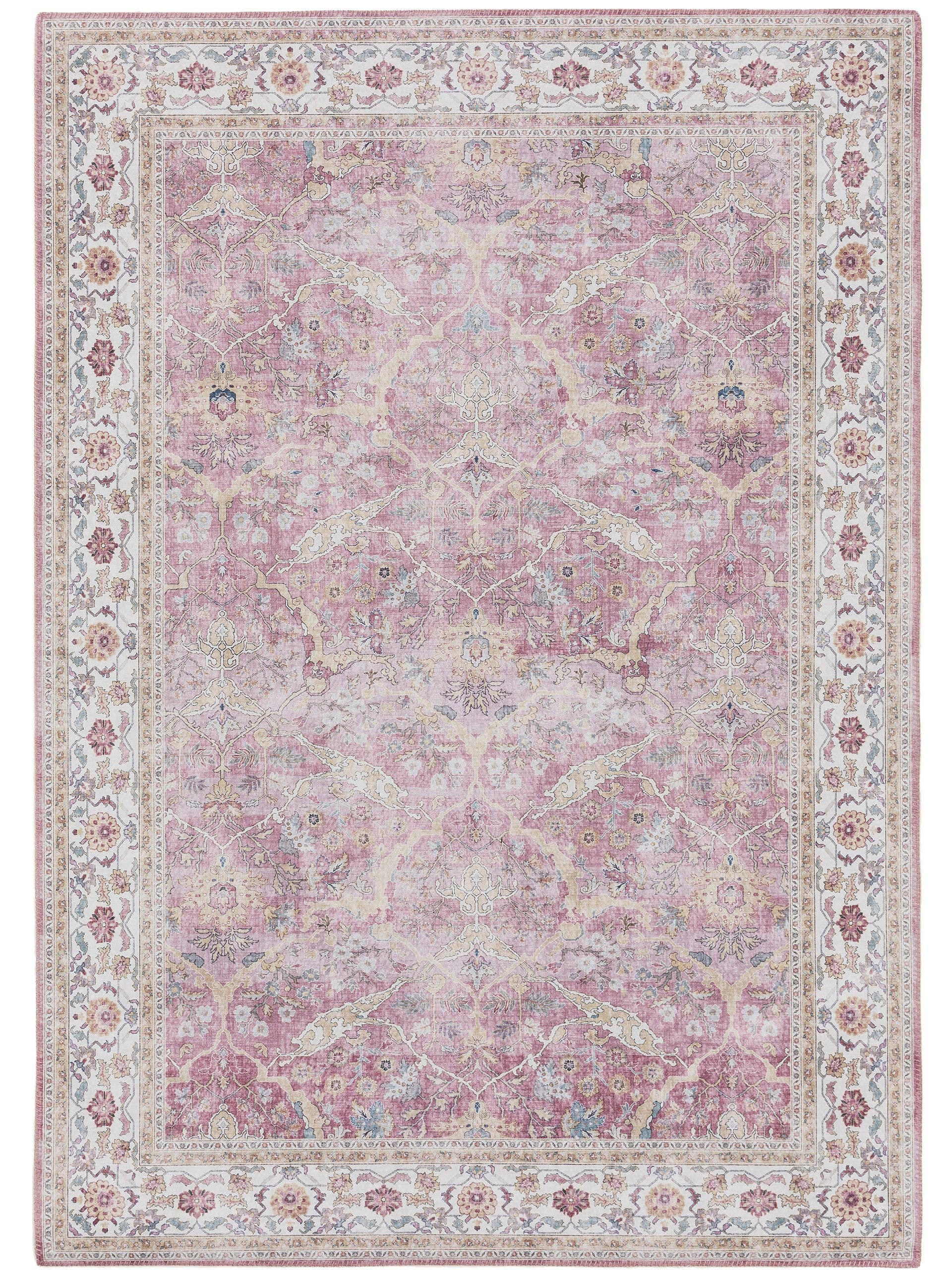 TEPPICH Laury Rosa 200x300 cm - Rosa, Textil (200/300cm) - benuta Pop