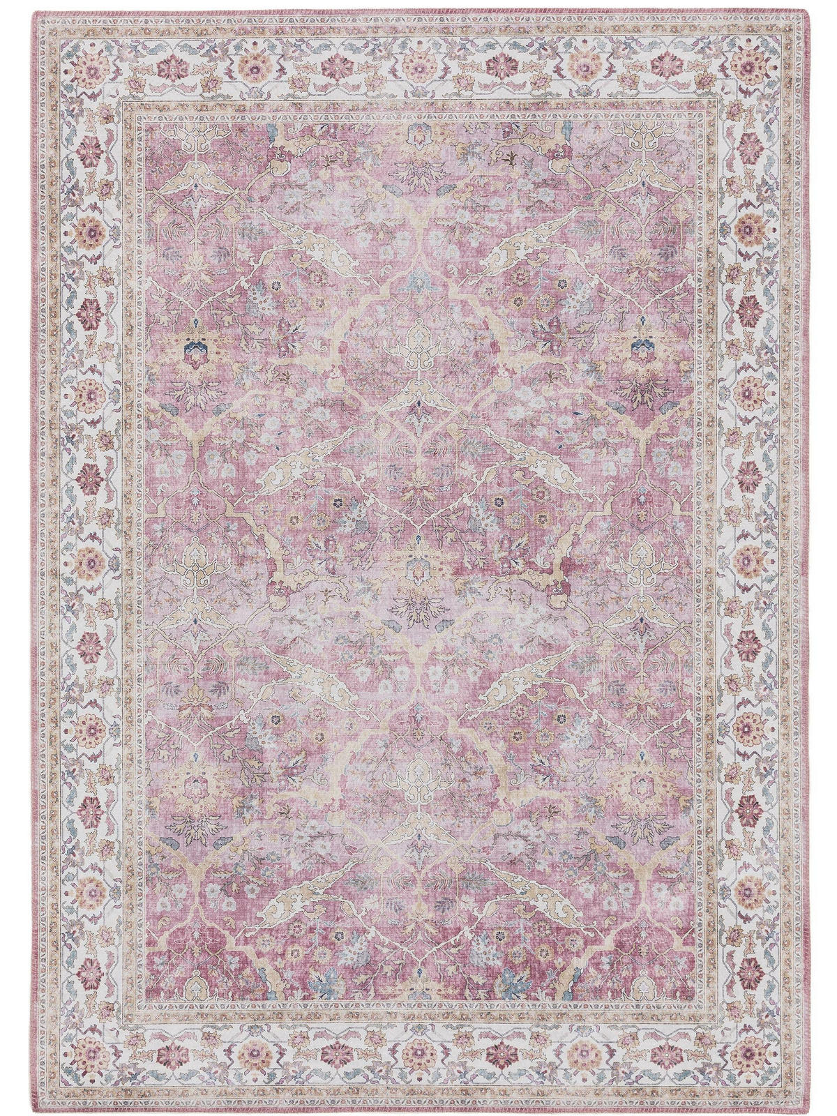 TEPPICH Laury Rosa 160x230 cm - Rosa, Textil (160/230cm) - benuta Pop