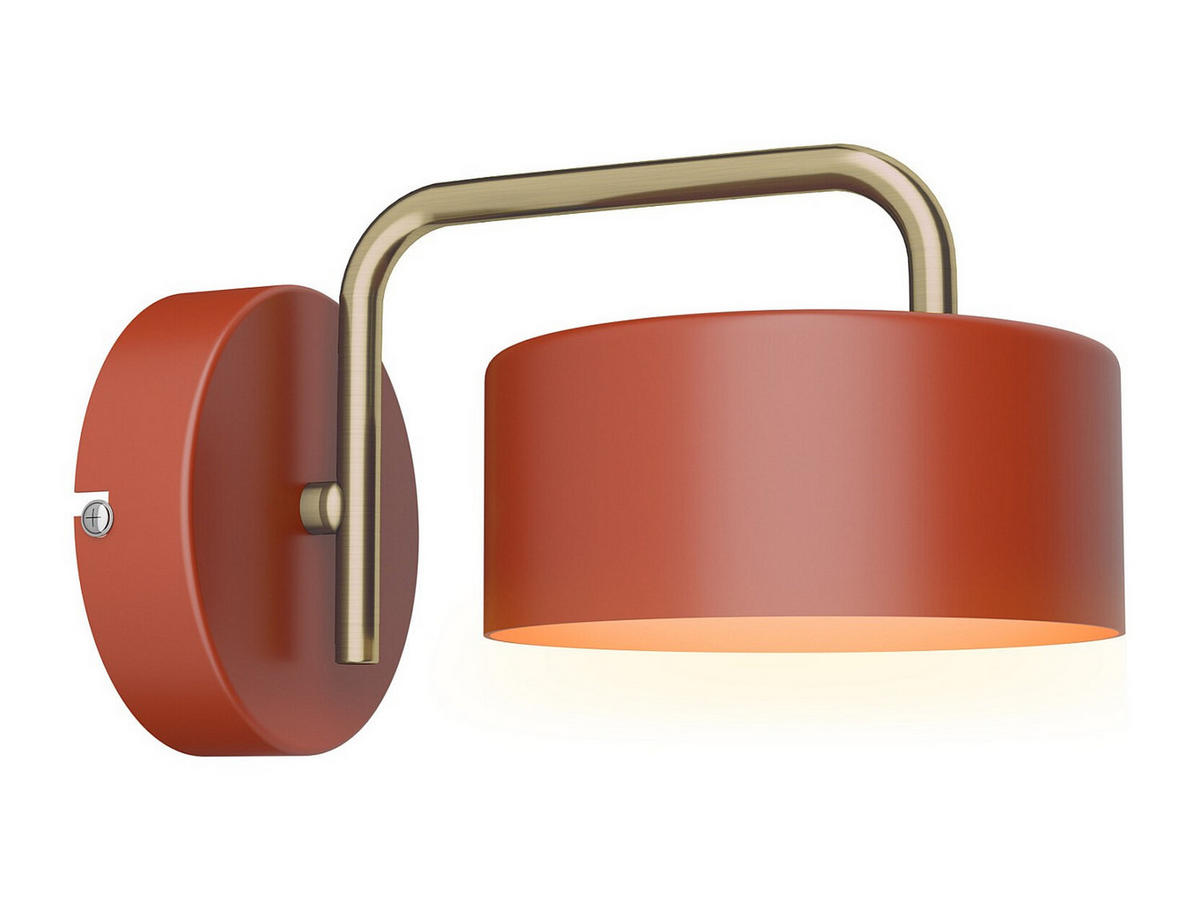 WANDLAMPE - 25 cm x 16 cm - metall - terracotta Otilie - Terracotta, Metall (25/14.4/16cm) - Vente-Unique
