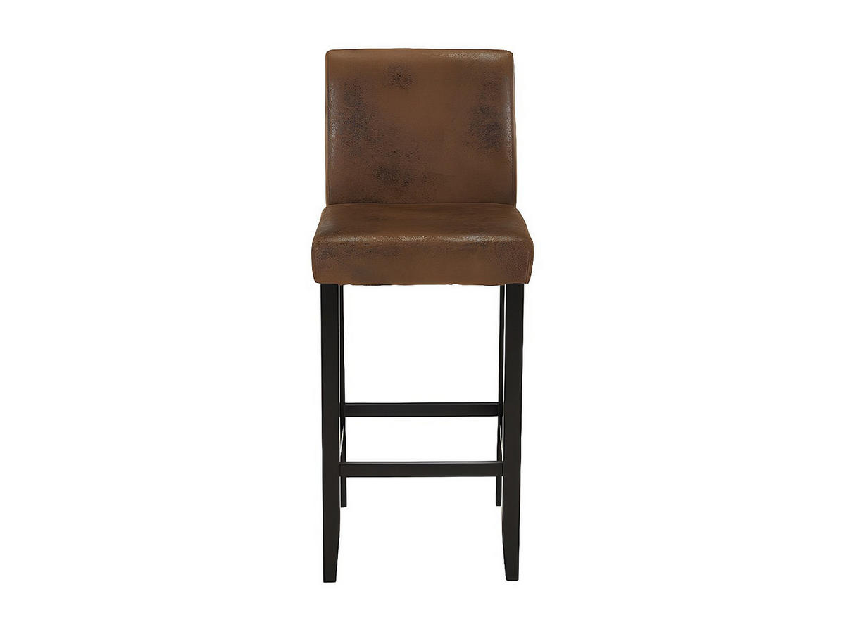 BARHOCKER 2er-Set - Microfaser - Vintage Look - SANTOS - Naturfarben, Textil (46/117/49cm) - Vente-Unique