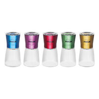 SALZ- UND PFEFFERMÜHLEN-SET 5-TEILIG - Multicolor, Glas (15.6/18/36.1cm) - Stoneline